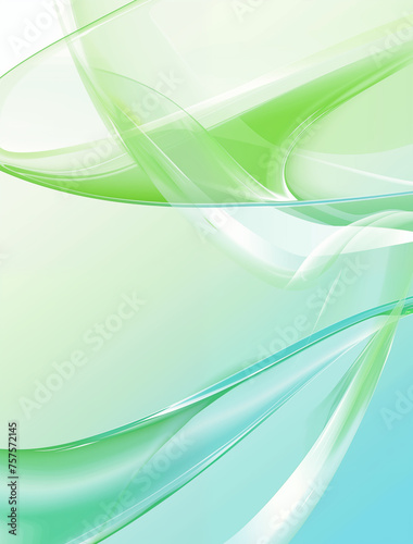 Abstract Green and Blue Swirling Background