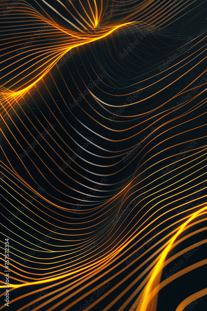 Minimalism glowing lines on a dark background Minimalism glowing lines on a dark background