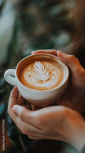 hand with coffee