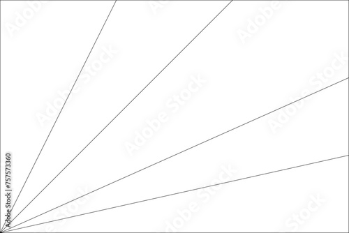 Seychelles flag - thin black vector outline wireframe isolated on white background. Ready for colouring.