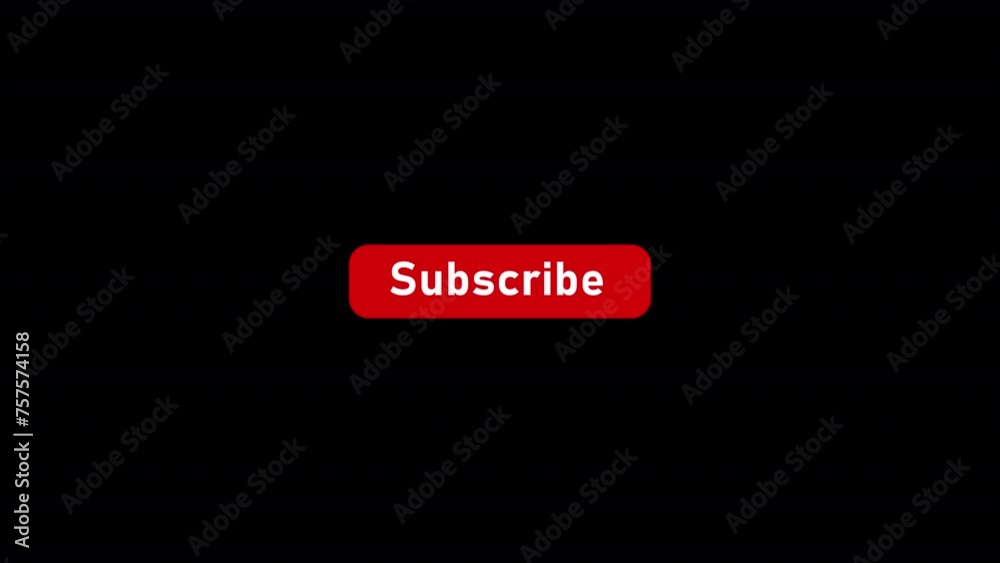 premium button sign for subscribe social media and youtube with alpha channel