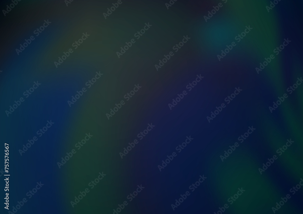 Dark BLUE vector blurred background.