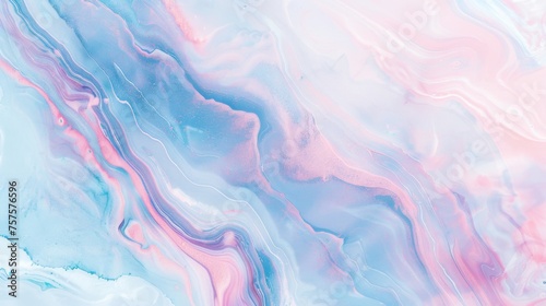 Soft Pastel Marble Design in Pink, Blue, and Lavender