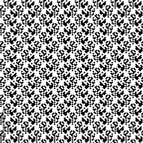 Seamless diagonal random monochrome geometric pattern background design - abstract repetitive repeating vector graphic