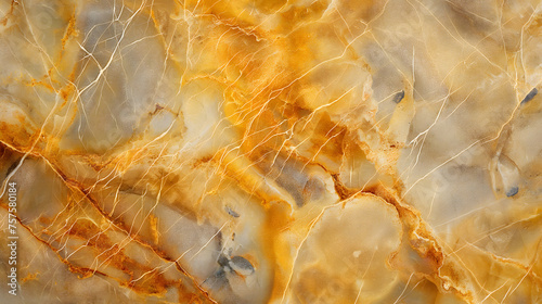 Intricate Patterns of Orange and White Marble Texture