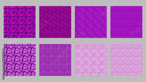 Geometrical  circle pattern background set -  abstract vector design