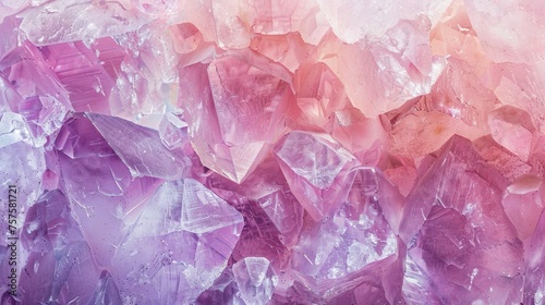 Luminous quartz pink and soft lilac textured background, representing tenderness and creativity.