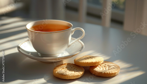 Biscuit crackers with black tea