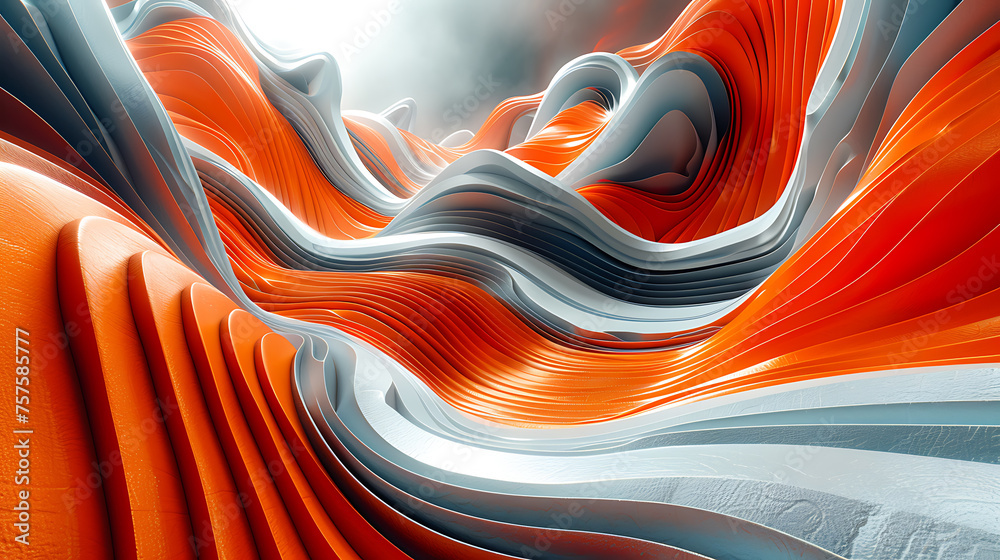 Vibrant abstract 3D wallpaper featuring colorful shapes, ideal for futuristic design concepts Vibrant abstract 3D wallpaper featuring colorful shapes, ideal for futuristic design concepts