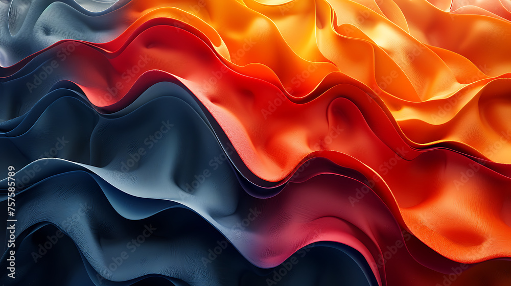 Vibrant abstract 3D wallpaper featuring colorful shapes, ideal for futuristic design concepts