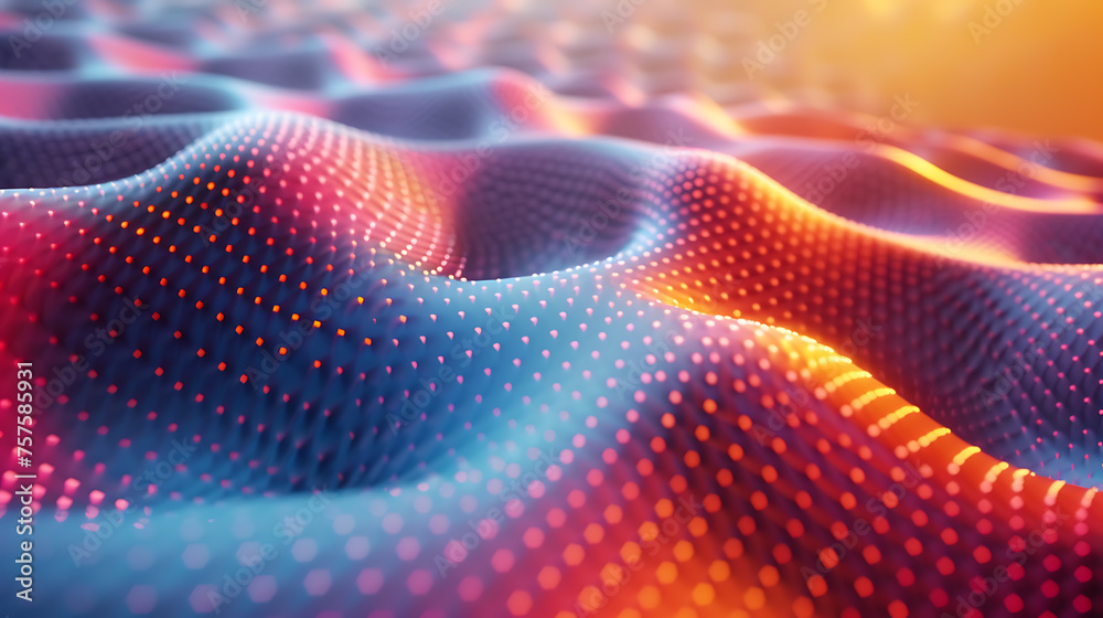 Vibrant abstract 3D wallpaper featuring colorful shapes, ideal for futuristic design concepts Vibrant abstract 3D wallpaper featuring colorful shapes, ideal for futuristic design concepts