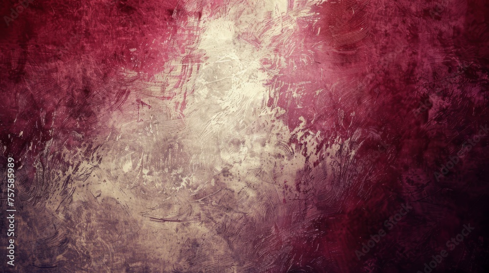 Rich burgundy and cream textured background, conveying depth and softness.