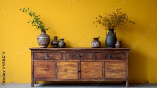 Timeless Elegance Vintage Decor on Wooden Dresser