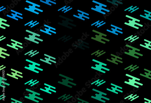 Dark Green, Yellow vector pattern with narrow lines.
