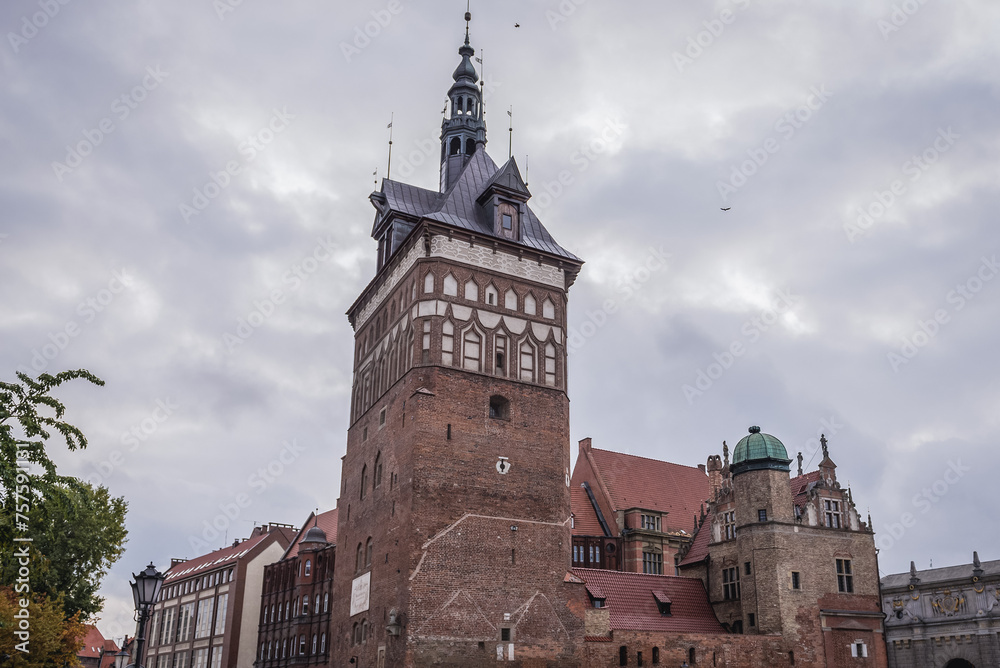 Fototapeta premium Historic torture chamber and prison tower Old Town of Gdansk city, Poland