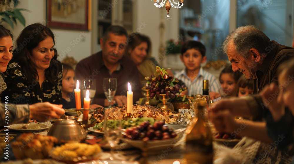Family traditions of celebrating cultural holidays and customs, passing down traditions and values from one generation to the next — friendship and love, care and respect