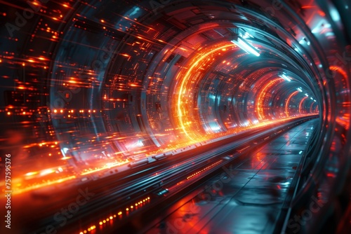The heavy ion collider and data processing streams. Organization of Nuclear Research © Александр Лобач