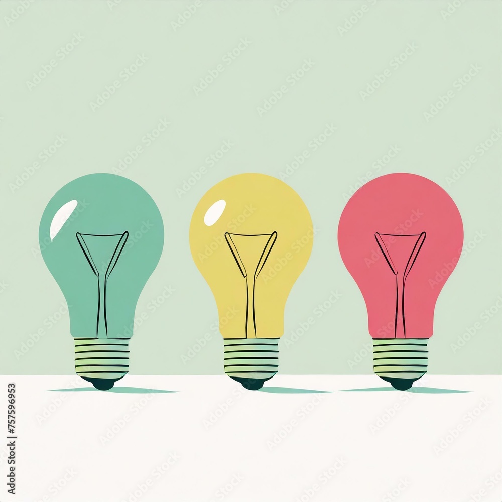 Colorful light bulbs Colorful light bulbs