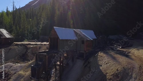 Colorado Mines broken down wooden house