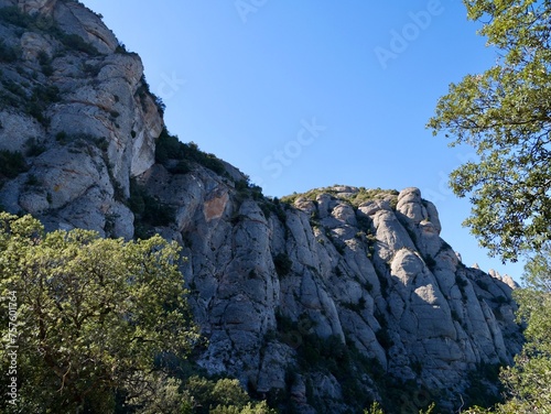 Montserrat View Point , the Santa Maria de Montserrat Abbey, Montserrat, Monistrol de Montserrat, Barcelona, Spain photo