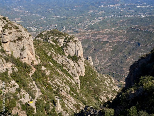 Montserrat View Point , the Santa Maria de Montserrat Abbey, Montserrat, Monistrol de Montserrat, Barcelona, Spain photo
