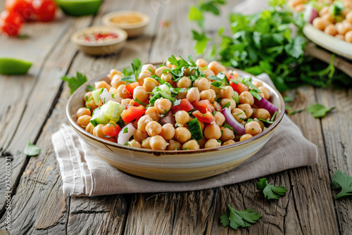 Delicious Chickpea Salad wi...