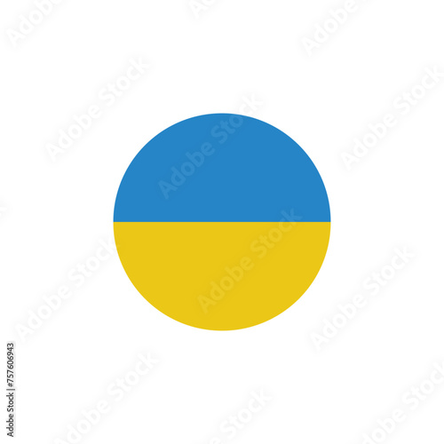 Ukraine flag icon vector