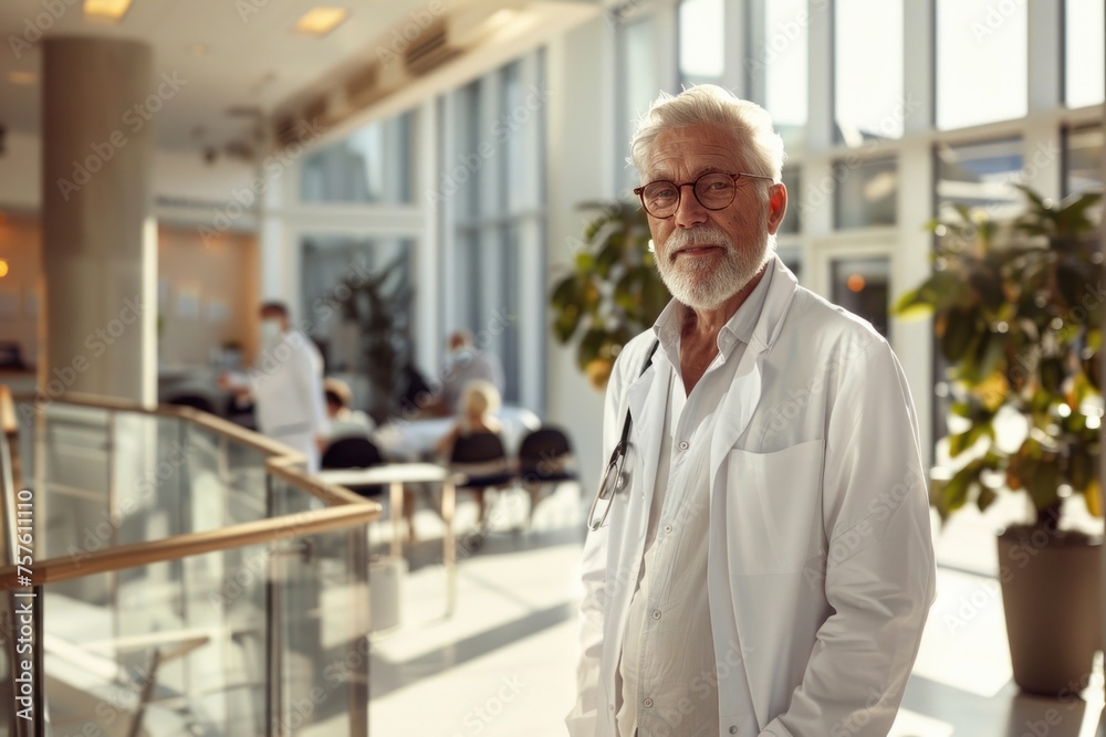 Fototapeta premium Portrait of doctor in the hospital