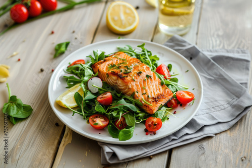 Delicious Salad with Grille...