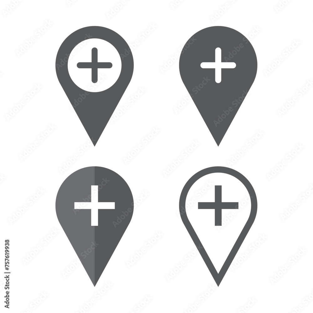 Add GPS icon design, isolated on white background, vector illustration Add GPS icon design, isolated on white background, vector illustration