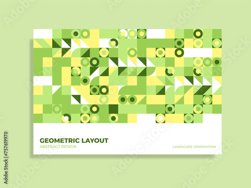 Abstract banner template with minimalist design