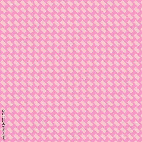 simple abstract baby shower light pink color small square seamlees daigonal line pattern art on wedding dark pink color background, perfect for background, wallpaper