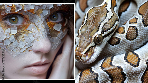 divertida série de fotografias revela a incrível semelhança entre algumas pessoas e suas cobras  photo