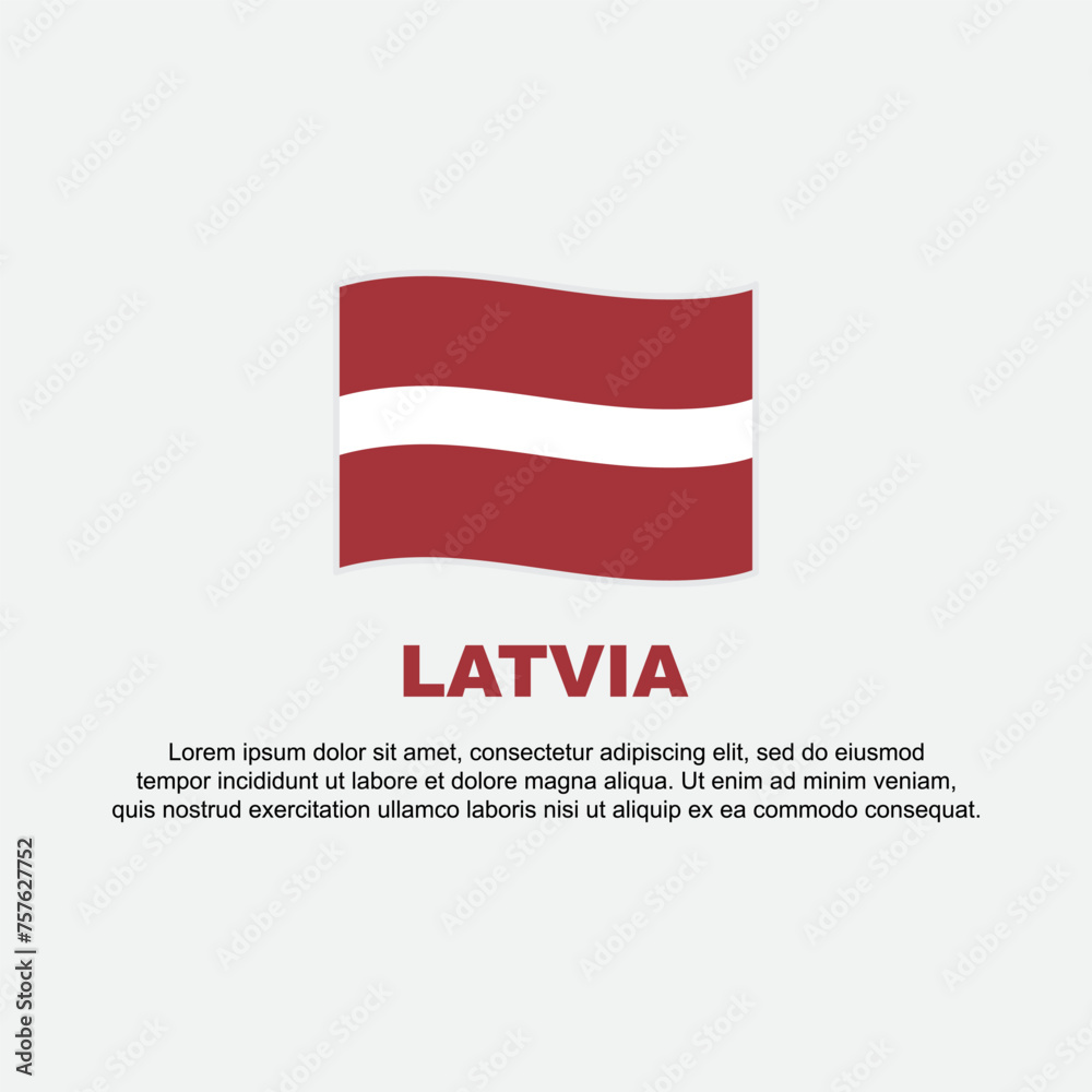 Latvia Flag Background Design Template. Latvia Independence Day Banner Social Media Post. Latvia Background
