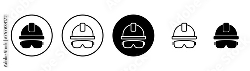 Helmet icon vector isolated on white background. Motorcycle helmets. Racing helmet. construction helmet icon. Safety helmet