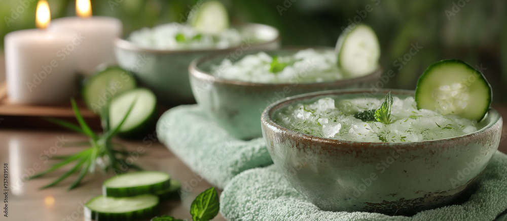 cream of cucumber soup with avocado