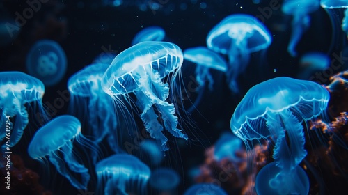 Bioluminescent Jellyfish Display © AlissaAnn