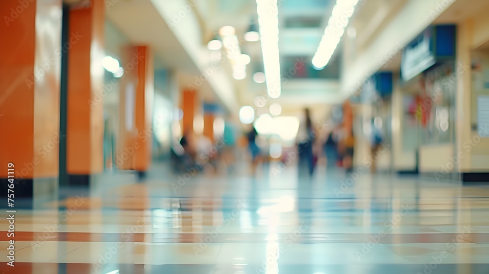 Blurred School Mall Environment with Blurred Background, Blurred Shot, school mall, environment, blurred - obrazy, fototapety, plakaty 