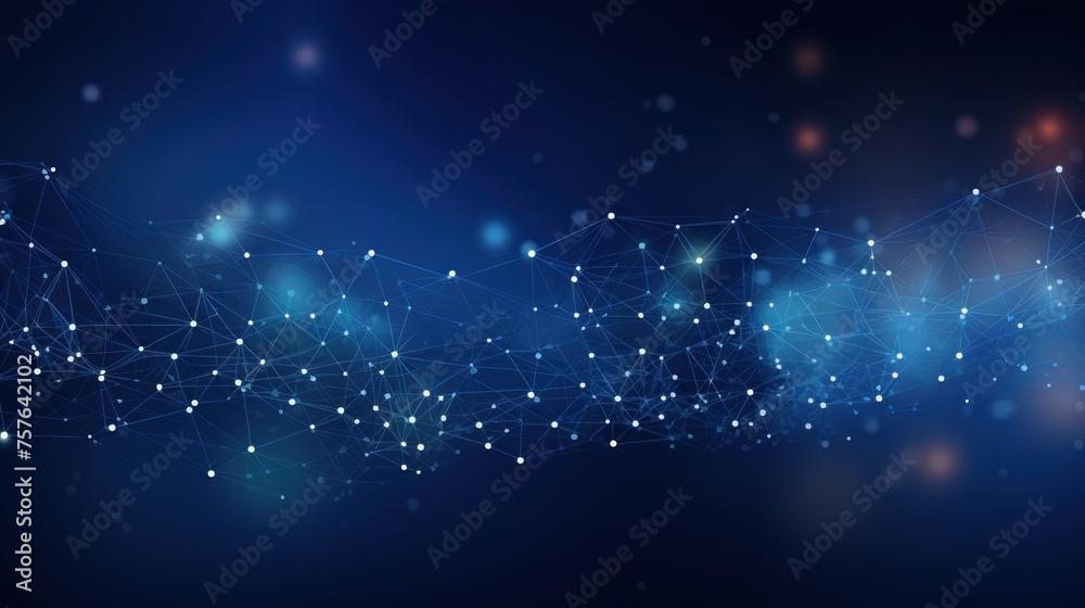 Fototapeta premium Technology Particle Abstract Background
