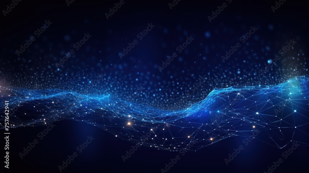 Technology Particle Abstract Background
