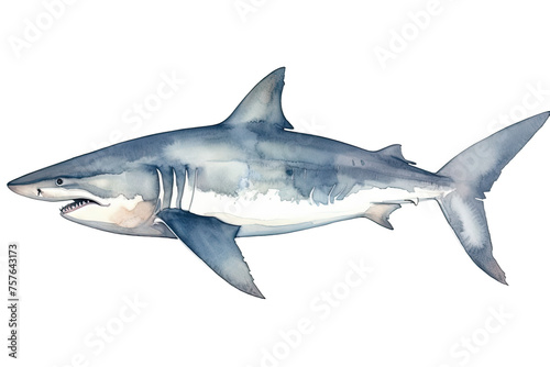 design shark Perfect souvenirs web various Watercolor textile illustration printing © akk png
