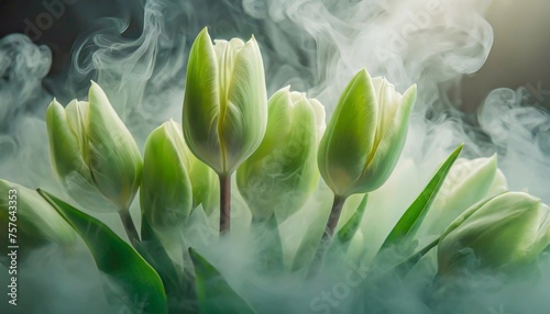 Tulipany seledyn © Iwona