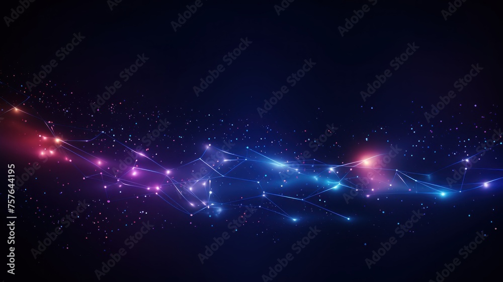 Fototapeta premium Technology Particle Abstract Background
