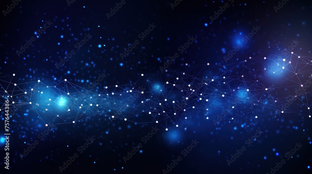 Fototapeta premium Technology Particle Abstract Background
