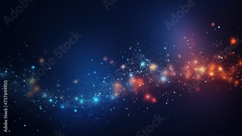 Technology Particle Abstract Background