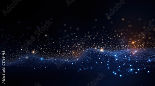 Technology Particle Abstract Background