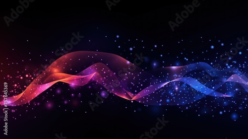 Technology Particle Abstract Background