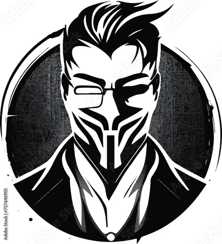 Hacker Icon, Vector Symbol Illustration. Esport vector logo hacker, hacker icon, hacker head, vector, sticker . Vector flat or cartoon illustration 