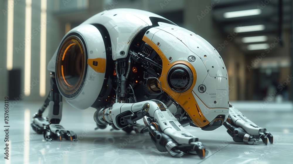 Fototapeta premium robot cyborg robot