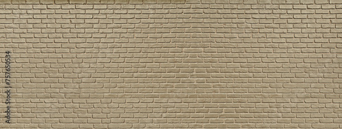 Color brick wall as background, banner design